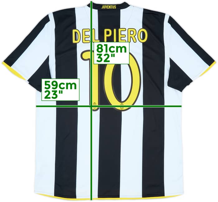 2008-09 Juventus Home Shirt Del Piero #10 - 10/10 - (XL)