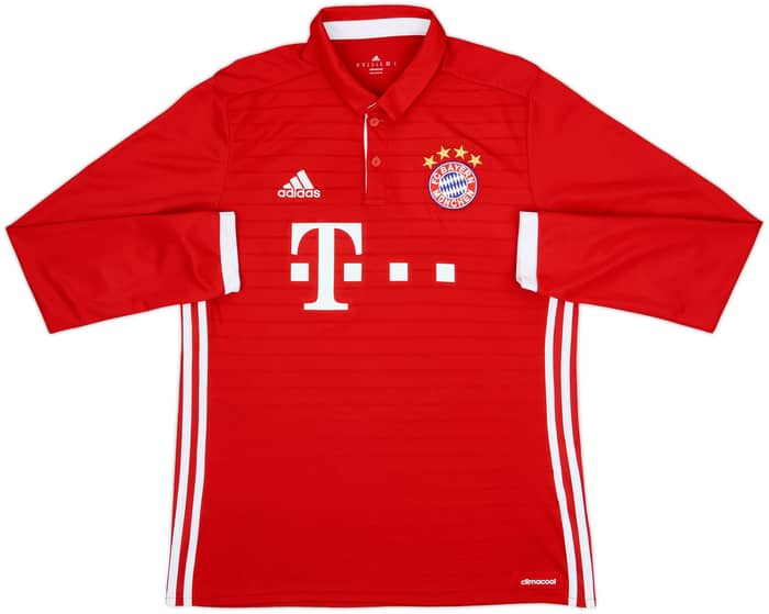 2016-17 Bayern Munich Home L/S Shirt - 10/10 - (M)