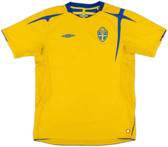 2005-06 Sweden Home Shirt - 7/10 - (XL.Boys)