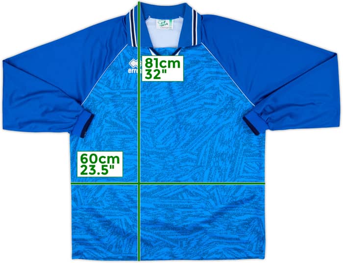 1990s Errea Template L/S Shirt #14 - 9/10 - (XXL)