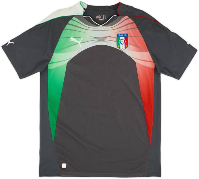 2010-12 Italy GK S/S Shirt Buffon #1 - 8/10 - (M)