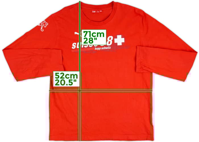 2008 Switzerland Puma L/S Fan Tee - 7/10 - (L)