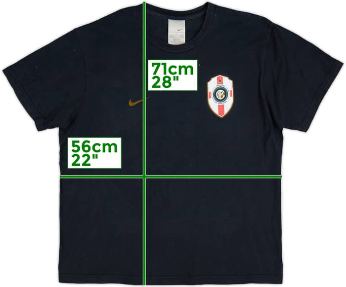 2008-09 Inter Milan Nike 100 Anniversary Cotton Tee - 5/10 - (L)