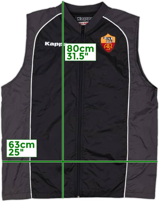 2007-08 Roma Kappa Gilet - 8/10 - (XL)