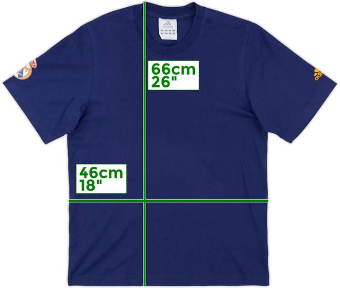 2006-07 Real Madrid adidas Cotton Tee - 7/10 - (S)