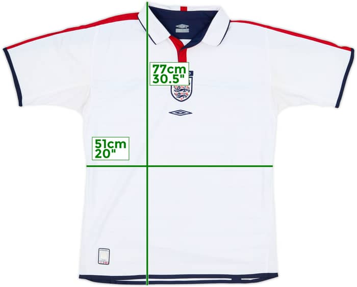 2003-05 England Home Shirt - 5/10 - (M)