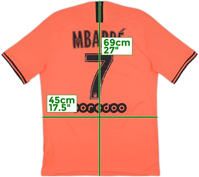 2019-20 Paris Saint-Germain Authentic Away Shirt Mbappe #7 - 10/10 - (M)