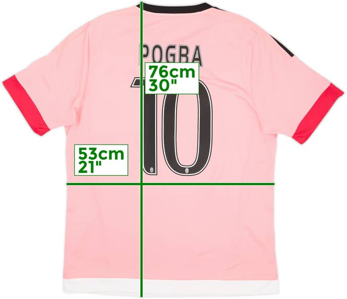 2015-16 Juventus Away Shirt Pogba #10 - 8/10 - (L)