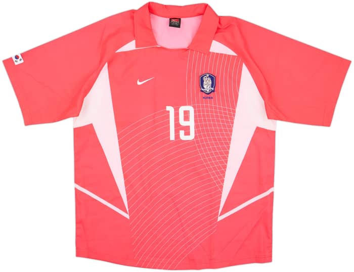 2002-03 South Korea Home Shirt J.H.Ahn #19 - 8/10 - (XL)