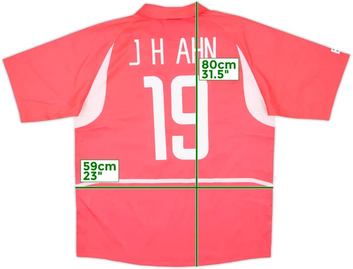 2002-03 South Korea Home Shirt J.H.Ahn #19 - 8/10 - (XL)