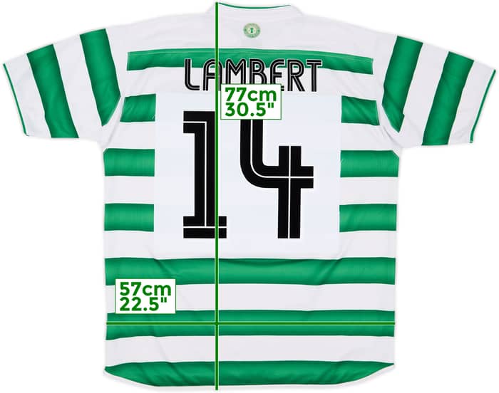 2003-04 Celtic Home Shirt Lambert #14 - 7/10 - (L)