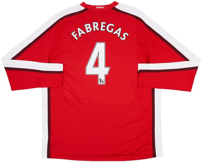 2008-10 Arsenal Home L/S Shirt Fabregas #4 - 6/10 - (XXL)