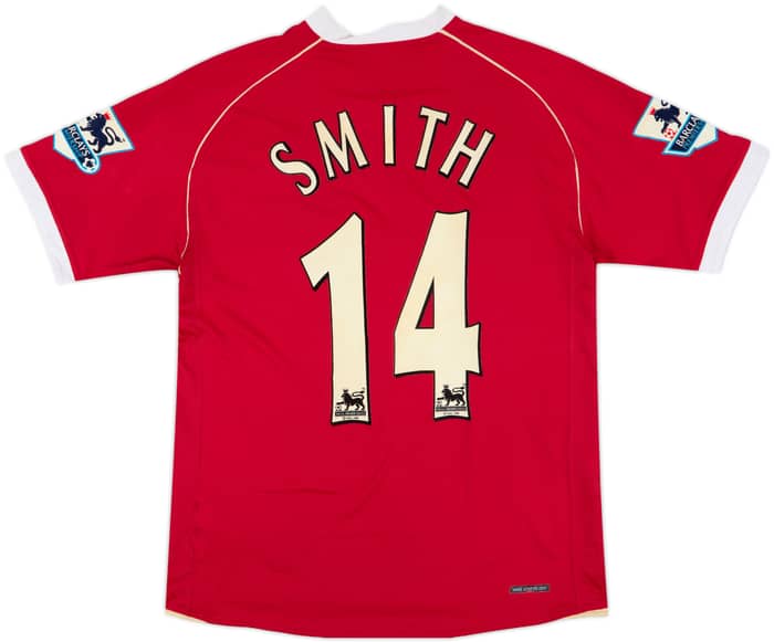 2006-07 Manchester United Home Shirt Smith #14 - 5/10 - (M)