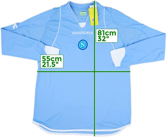 2007-08 Napoli Home L/S Shirt (L)