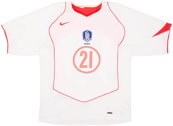 2004-06 South Korea Away Shirt J S Park #21 - 7/10 - (L)