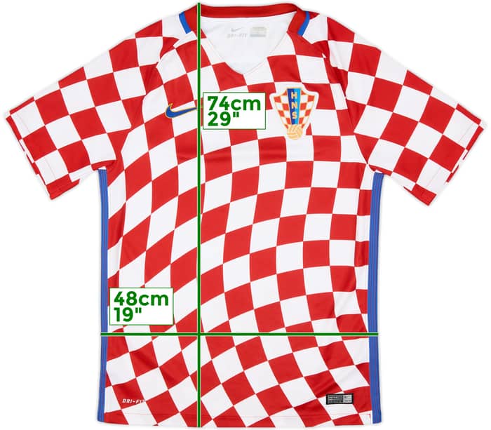 2016-18 Croatia Home Shirt - 8/10 - (S)