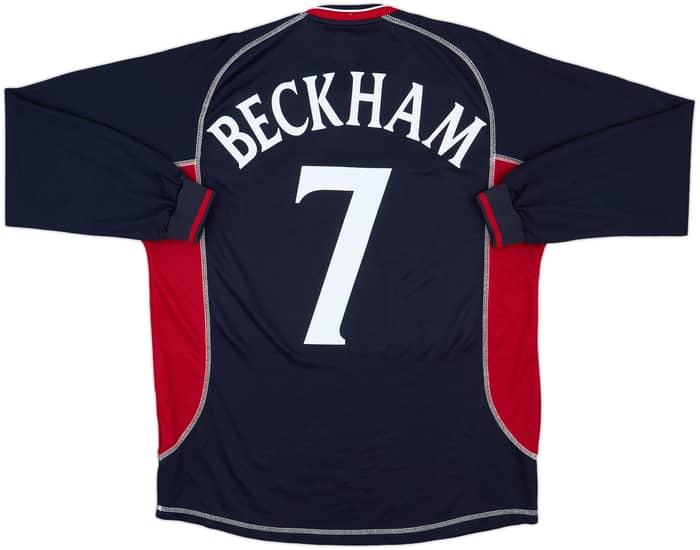2000-01 Manchester United Third L/S Shirt Beckham #7 - 10/10 - (L)