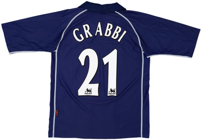 2001-02 Blackburn Away Shirt Grabbi #21 - 8/10 - (M)