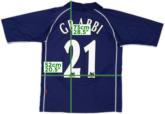 2001-02 Blackburn Away Shirt Grabbi #21 - 8/10 - (M)