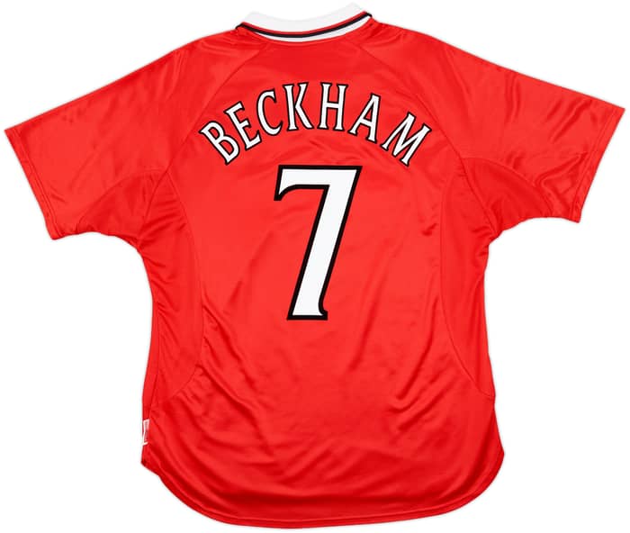 1999-00 Manchester United 'CL Winners' Shirt Beckham #7 - 10/10 - (XL)