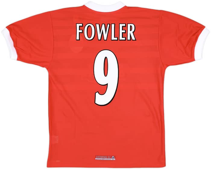 1998-00 Liverpool Home Shirt Fowler #9 (M)