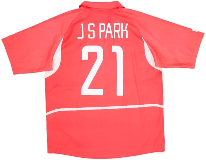 2002-03 South Korea Home Shirt J.S.Park #21 - 8/10 - (XL)