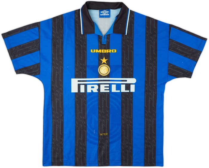 1996-97 Inter Milan Home Shirt Zanetti #4 - 8/10 - (L)