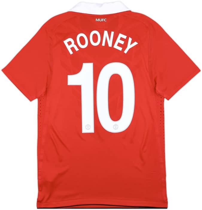 2010-11 Manchester United Authentic Home Shirt Rooney #10 (M)