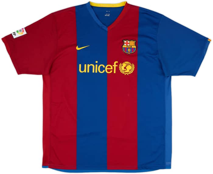 2006-07 Barcelona Home Shirt Ronaldinho #10 - 6/10 - (XXL)