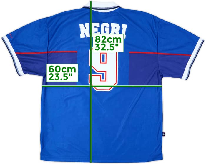 1997-99 Rangers Home Shirt Negri #9 - 9/10 - (XXL)