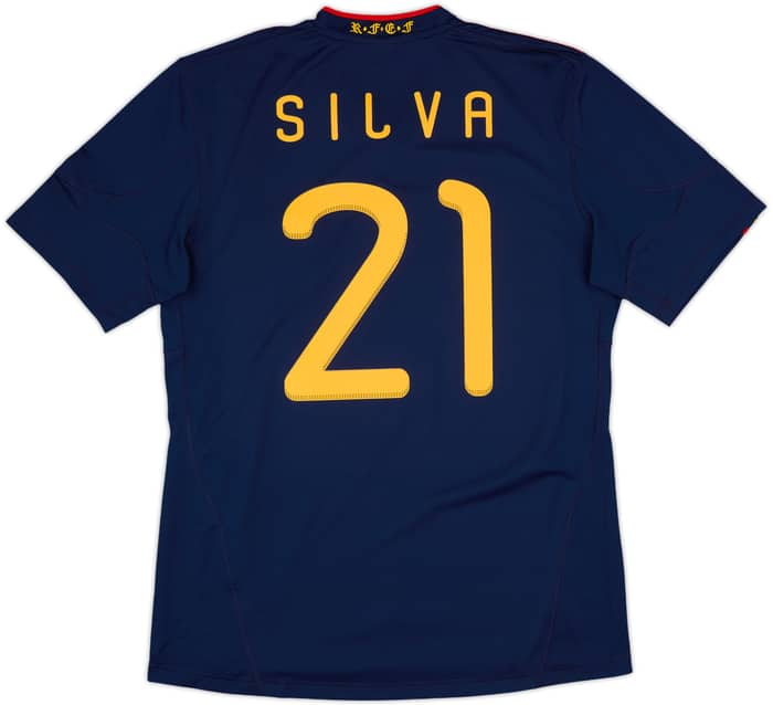 2010-11 Spain Away Shirt Silva #21 - 10/10 - (L)