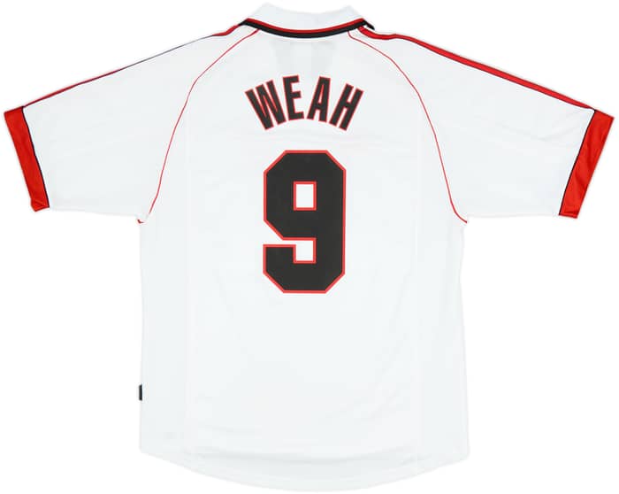 1998-99 AC Milan Away Shirt Weah #9 - 8/10 - (L)