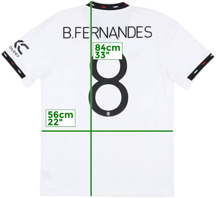 2022-23 Manchester United Away Shirt B.Fernandes #8 - 10/10 - (M)