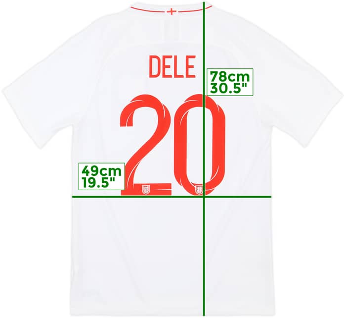 2018-19 England Home Shirt Dele #20 - 7/10 - (M)