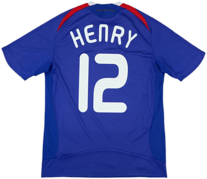 2007-08 France Home Shirt Henry #12 - 8/10 - (L)