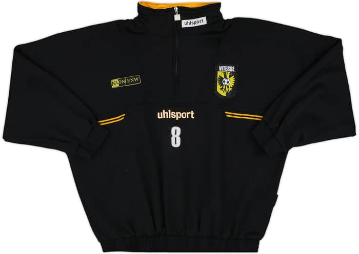 1999-00 Vitesse Player Issue Uhlsport 1/4 Zip Training Top #8 - 8/10 - (L/XL)