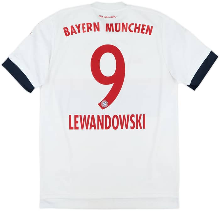 2015-16 Bayern Munich Away Shirt Lewandowski #9 - 7/10 - (M)