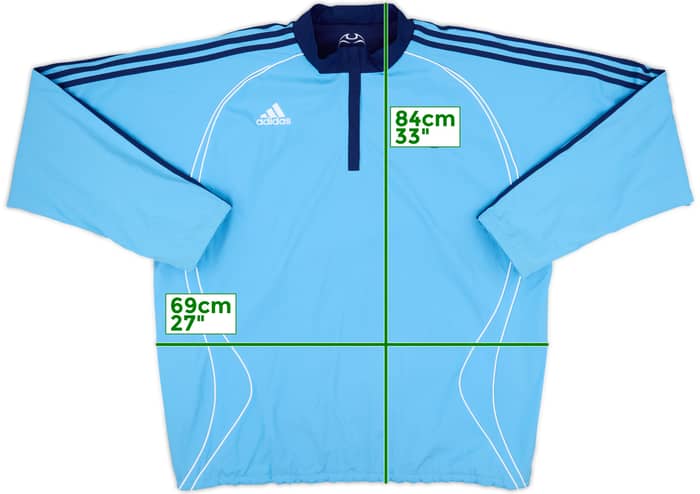 2005-06 Denmark adidas Reversible 1/2 Zip Track Jacket - 6/10 - (XL)