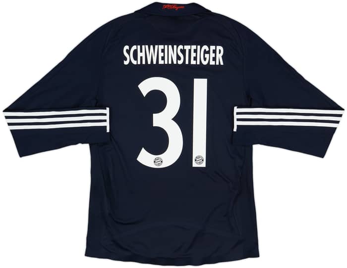2008-09 Bayern Munich Player Issue Away L/S Shirt Schweinsteiger #31 - 10/10 - (S)
