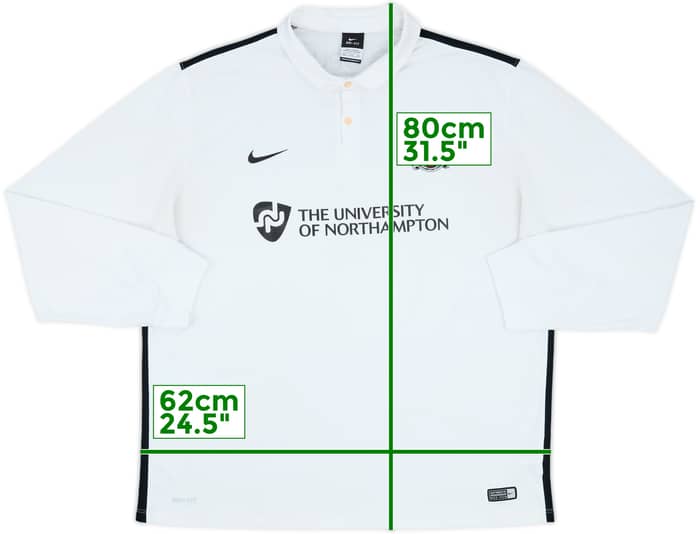 2016-17 Northampton Away L/S Shirt - 6/10 - (XXL)