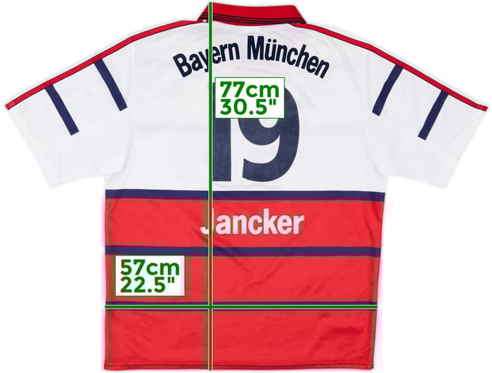 1998-00 Bayern Munich Away Shirt Jancker #19 - 8/10 - (L)