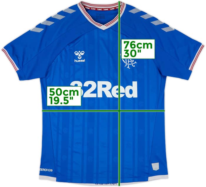 2019-20 Rangers Home Shirt - 8/10 - (L)