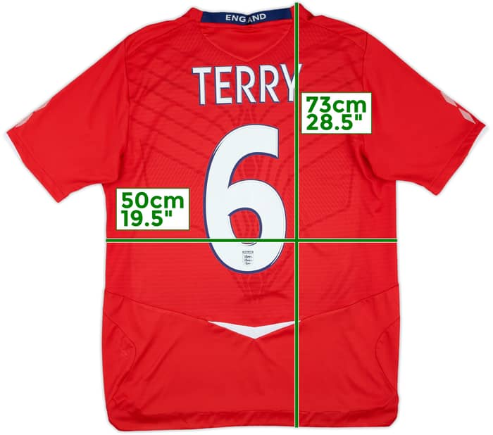 2008-10 England Away Shirt Terry #6 - 9/10 - (M)