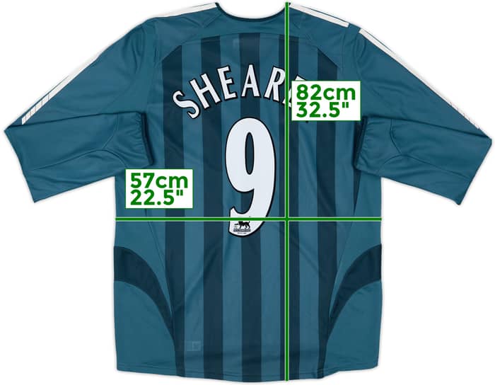 2005-06 Newcastle Away L/S Shirt Shearer #9 - 9/10 - (L)