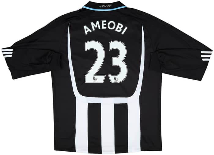 2007-09 Newcastle Authentic Home L/S Shirt Ameobi #23 - 8/10 - (XL)