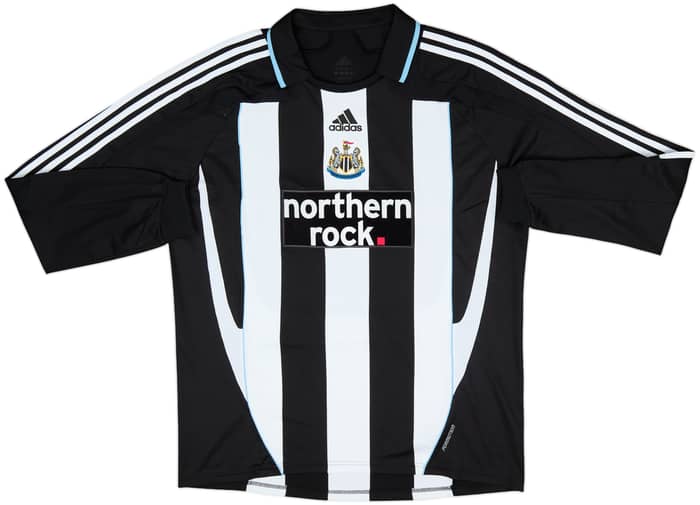 2007-09 Newcastle Authentic Home L/S Shirt Ameobi #23 - 8/10 - (XL)