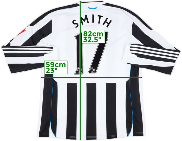 2009-10 Newcastle Home L/S Shirt Smith #17 - 8/10 - (XL)