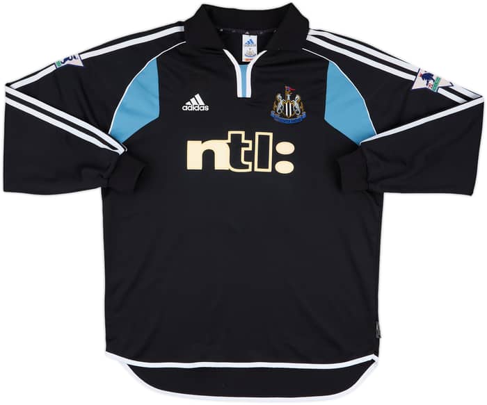 2000-01 Newcastle Match Issue Away L/S Shirt McClen #22