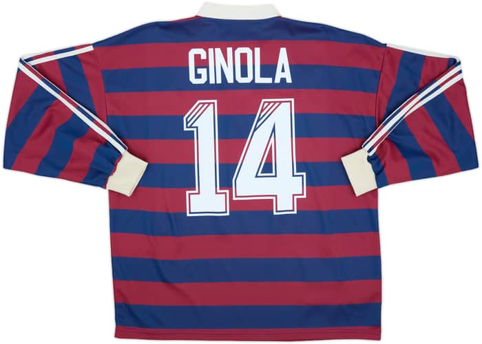 1995-96 Newcastle Away L/S Shirt Ginola #14 - 8/10 - (XL)