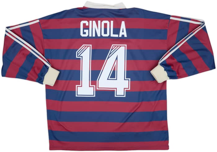 1995-96 Newcastle Away L/S Shirt Ginola #14 - 8/10 - (XL)